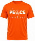 Orange Peace is Priceless Short Sleeve Tee Shirt