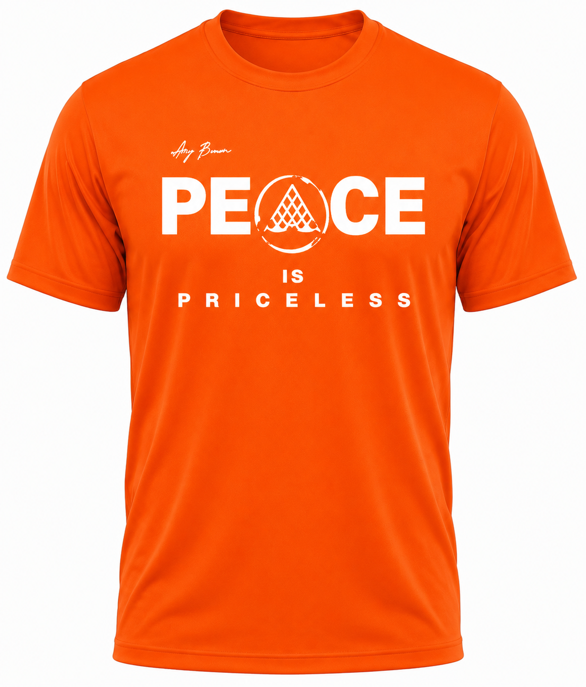 Orange Peace is Priceless Short Sleeve Tee Shirt