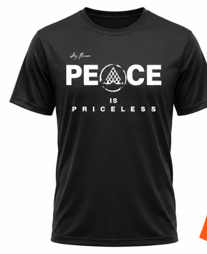 Black Short Sleeve Peace is Priceless T-Shirt