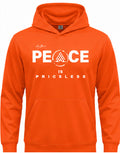 Peace is Priceless Orange Hoodie